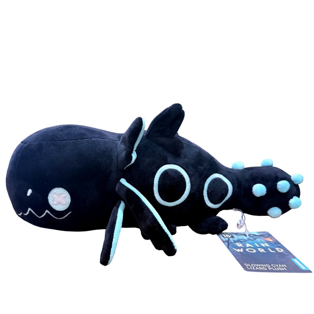 Rain World Glowing Cyan Lizard Plush *Glows in the Dark* 13" Plushie Figure GID